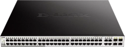 Zarządzalny gigabitowy przełącznik PoE+ D‑Link DGS‑1210‑52MP 48×GE, 4×SFP