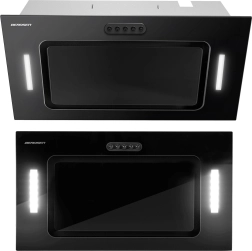 Wbudowany podszafkowy okap kuchenny 52 cm czarny Berdsen BE-52A z oświetleniem LED