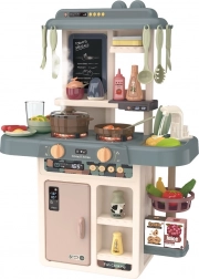 Dziecięca kuchnia z oświetleniem LED, dźwiękami i generatorem pary