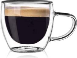 Szklanka termiczna z podwójną ścianką do espresso 100 ml