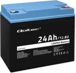Akumulator LiFePO4 litowo-żelazowo-fosforanowy 12.8V 24Ah 307.2Wh z BMS