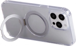 Magnetyczne etui ze stojakiem JOYROOM do iPhone 15 Pro, przezroczyste