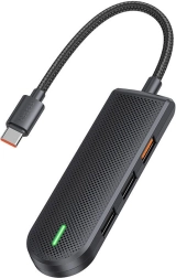 Rozdzielacz USB‑C Mcdodo 5 w 1 ze slotami SD/TF i USB 3.0