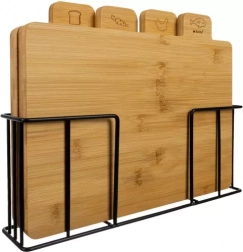 Bambusowa deska do krojenia - 4 szt. Ruhhy 19338