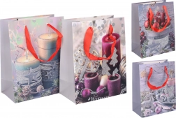 Świąteczna torebka prezentowa S 18 × 23 × 10 cm – papierowa, z wytrzymałymi uchwytami