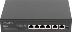 Przełącznik Lanberg 4x PoE+ z 2 portami uplink