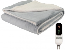 Elektryczny koc ogrzewany CozyHeat 160 W, szary