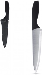 Nóż kucharski ze stali nierdzewnej z ochronnym etui 19 cm