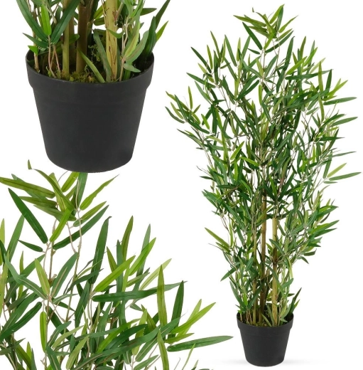 Naturalnie wyglądające liście i łodygi