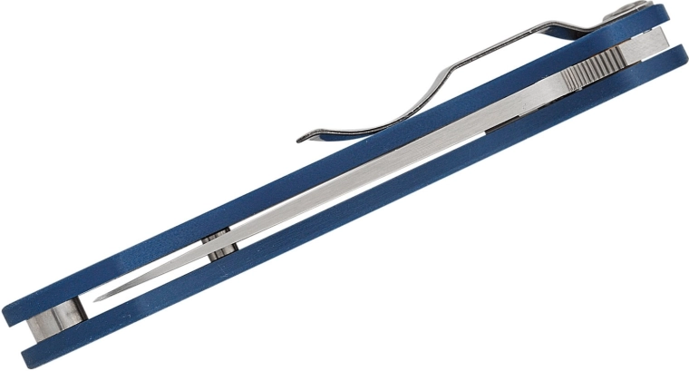 Wytrzymała rękojeść G10 i klips czteropozycyjny