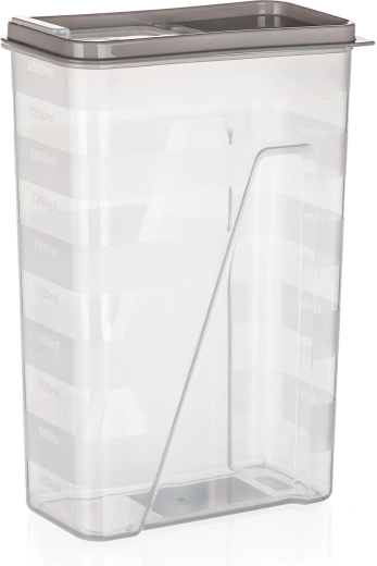 Pojemnik na produkty sypkie 2,5 l z otwieranym wieczkiem latte