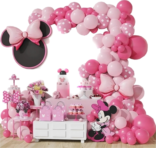 Girlanda balonowa Minnie – zestaw 111 szt.