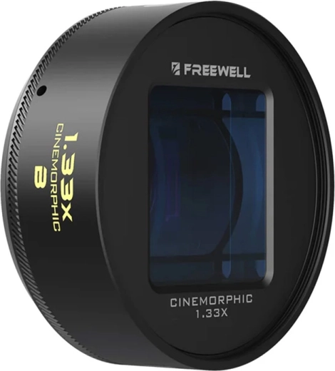 Obiektyw anamorficzny Freewell 1,33× z mocowaniem 17 mm do smartfona