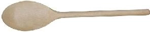 Drewniana owalna łyżka kuchenna 25 cm