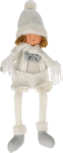 Elegancki biało‑srebrny wygląd