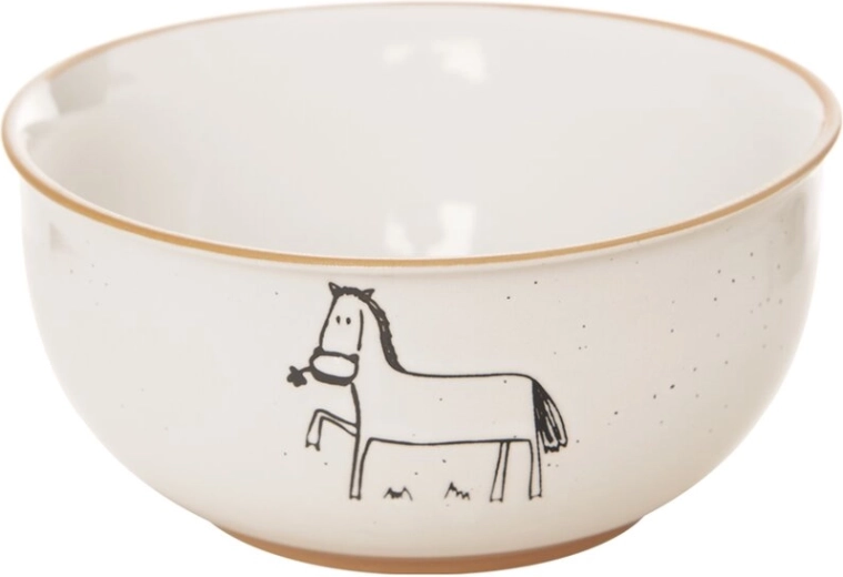 Ceramiczna miseczka Statek z motywem konia 13,5 cm