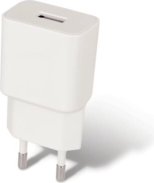 Ładowarka sieciowa Maxlife MXTC-01 z USB 1 A i kablem micro USB, biała - 1 szt.