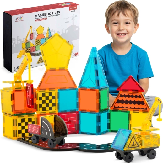 Magnetyczny zestaw konstrukcyjny Ricokids, 72 elementy