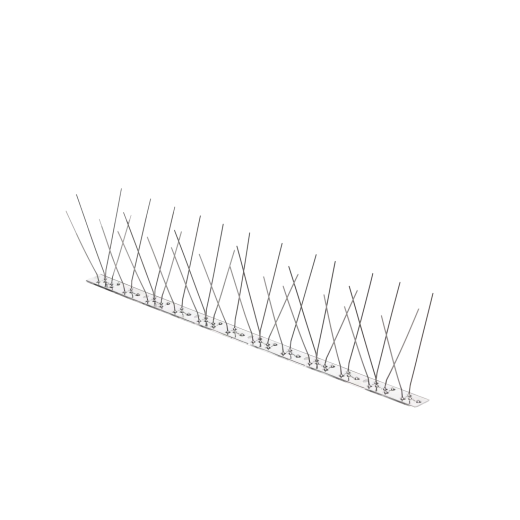Modułowy segment 50 cm z 36 kolcami