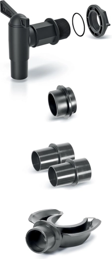 Zestaw akcesoriów do beczek na deszczówkę ICANSET 3 (5 elementów)