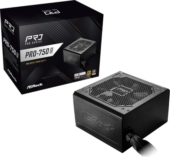 Zasilacz ASRock PRO series 750 W 80 PLUS Gold (niemodularny)