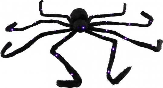 Duży pluszowy pająk ze światłem 125 cm