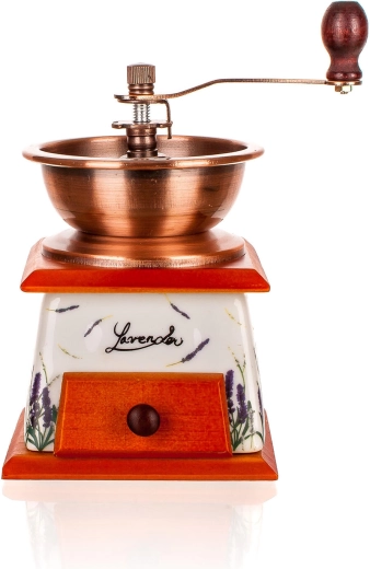 Stylowy motyw LAVENDER i wytrzymały metalowy lejek