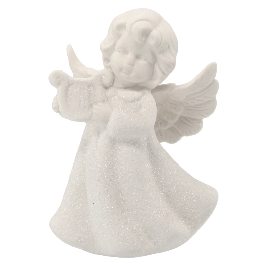 Delikatne detale skrzydeł i szat