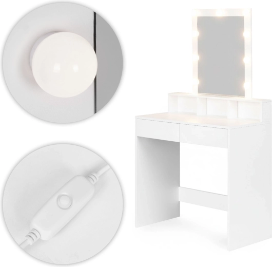 Jasne oświetlenie LED do precyzyjnego make-upu