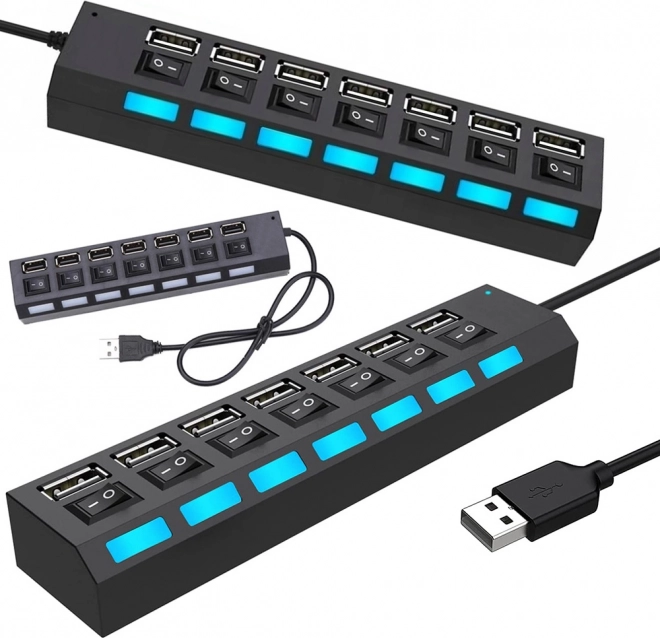 Rozdzielacz USB 7 portów 2.0