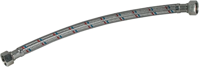 Nierdzewny wąż przyłączeniowy do wody M1/2" x M3/8", 80 cm
