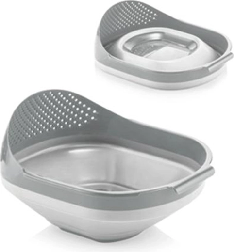 Składany cedzak do ryżu Kitchisimo 27,5 × 23 cm