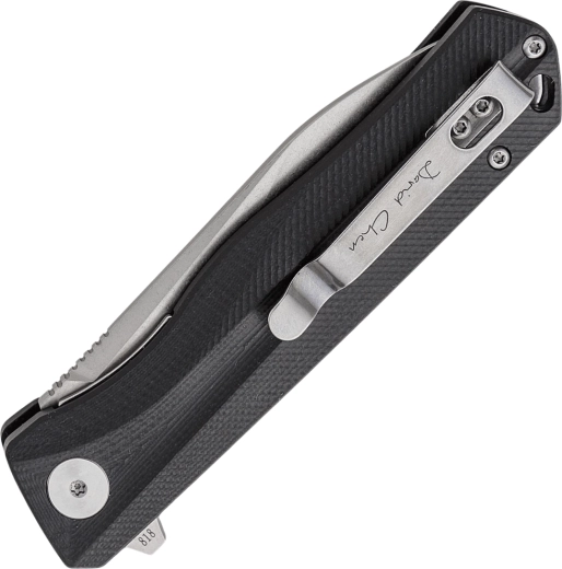 Ergonomiczna rękojeść z G10 i klips do kieszeni