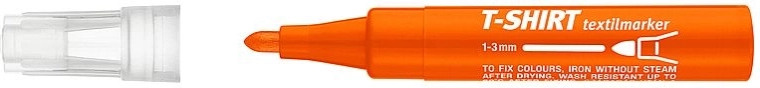 Pomarańczowy marker do tkanin z okrągłą końcówką