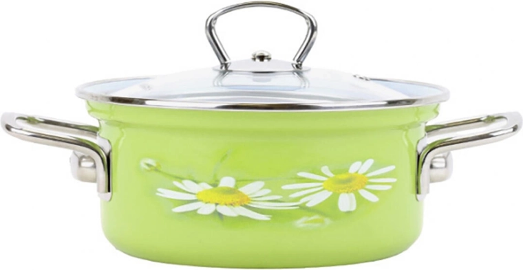 Rondel BELIS Daisy 16 cm ze szklaną pokrywką 1,4 l
