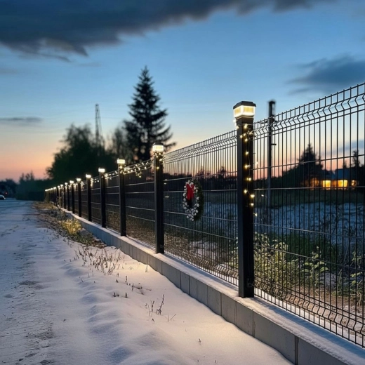 Oświetlenie ogrodzenia i ogrodu