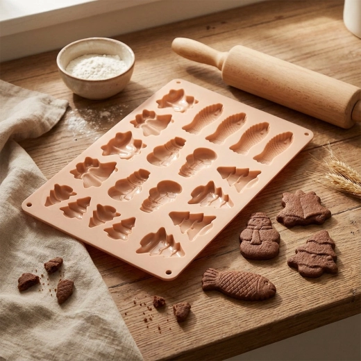 Łatwe wyjmowanie dzięki elastycznemu silikonowi