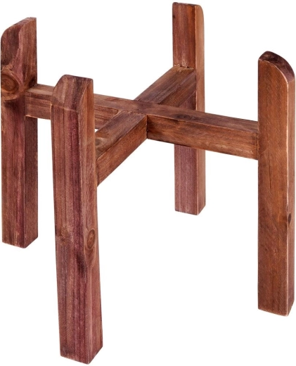 Stabilny drewniany stojak na czterech nogach