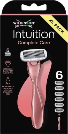 Wilkinson Intuition Complete Care XL Pack damska maszynka do golenia + 6 głowic wymiennych