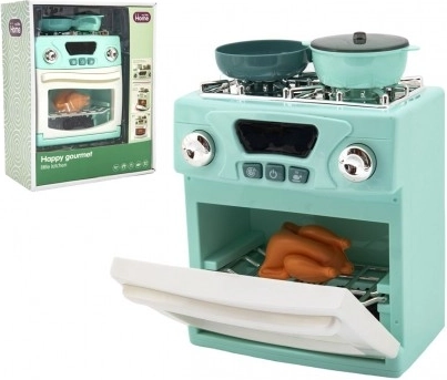 Dziecięca kuchenka z dodatkami i efektami świetlnymi i dźwiękowymi