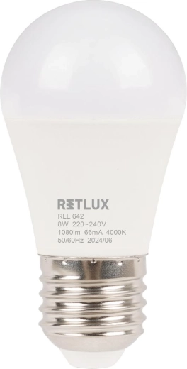Żarówka LED RETLUX Mini Globe E27 8 W 4000 K