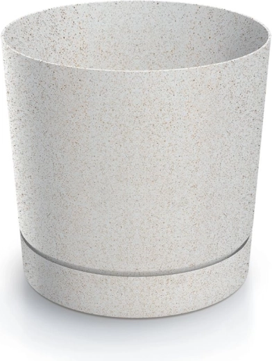 doniczka TUBO P ECO WOOD 12,8 cm biała