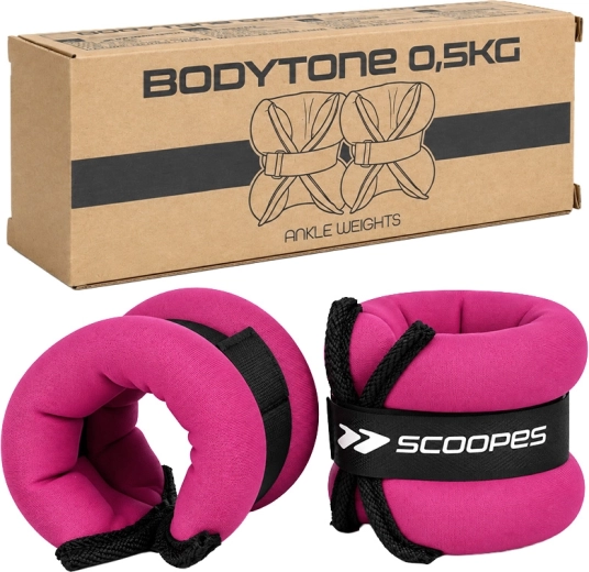 BodyTone obciążenia na nadgarstki 0,5 kg różowe (2× 0,5 kg)