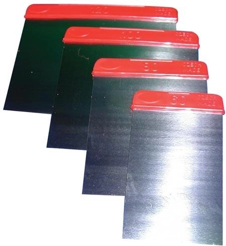 Zestaw stalowych szpachelek 60, 80, 100 i 120 mm