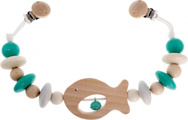 Hess łańcuszek do wózka turkusowy Rybka