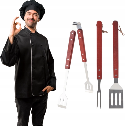 Bezpieczny chwyt dzięki drewnianym uchwytom