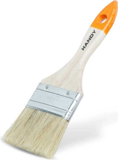 Płaski pędzel malarski z drewnianym uchwytem 63 mm