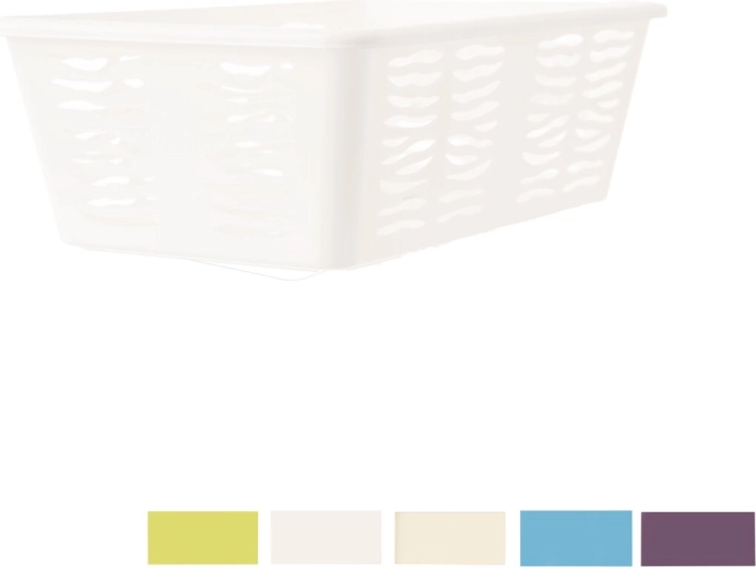 Koszyk do przechowywania Zebra – plastikowy organizer, mix kolorów 25 × 15,8 × 8,1 cm