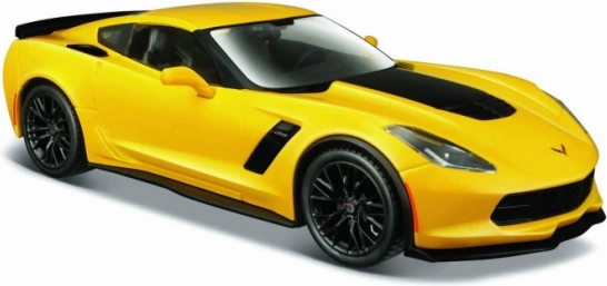Maisto Corvette Z06 metalowy model 1:24 żółty