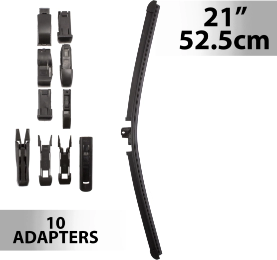 Wycieraczka Carguard 21" / 52,5 cm z 10 adapterami
